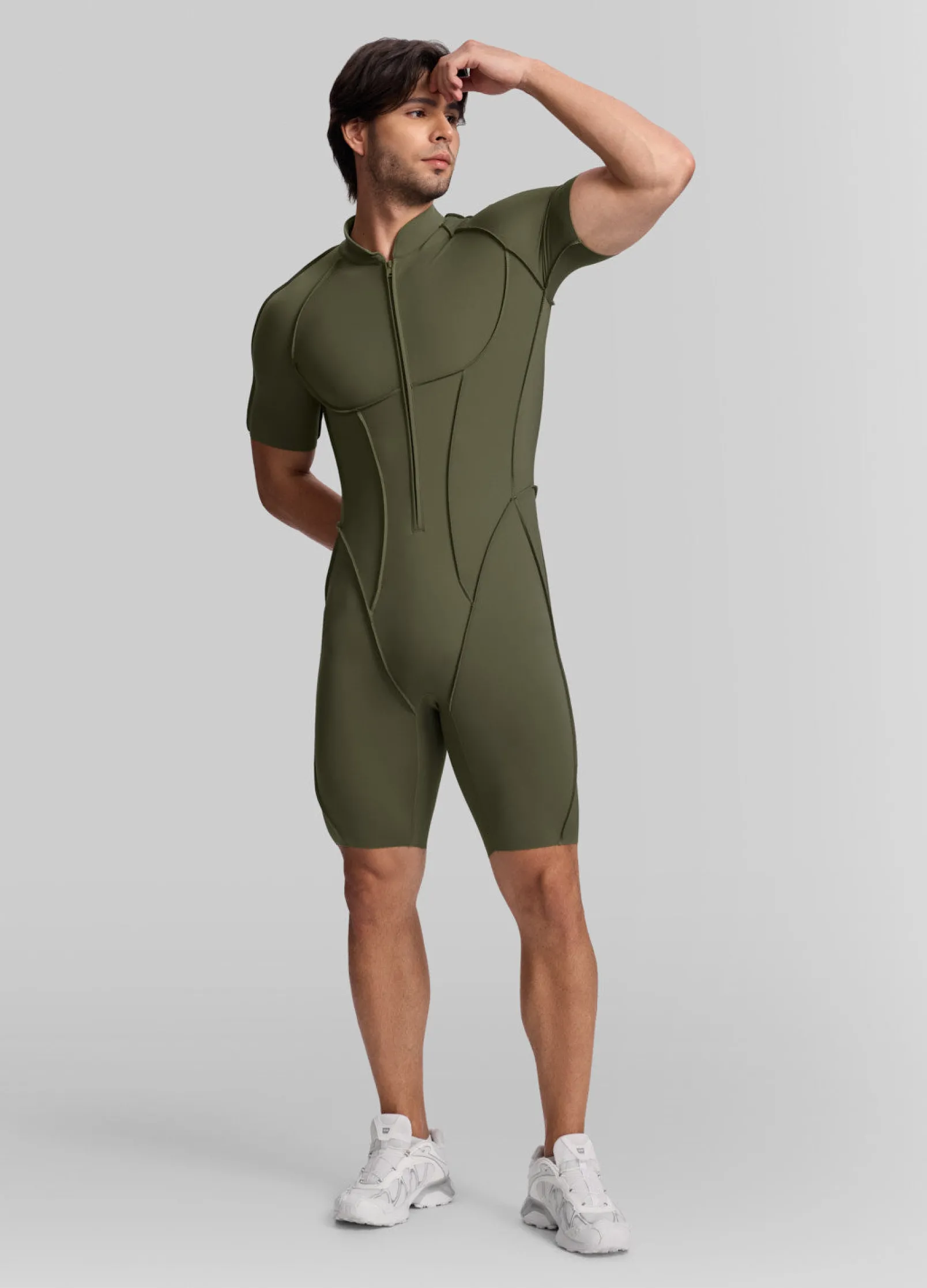 Sleek Shorts Open-Back Herosuit