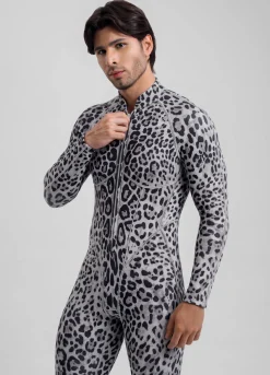 Snow Leopard Herosuit mit geschlossenem Rücken