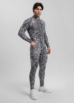 Snow Leopard Herosuit mit geschlossenem Rücken