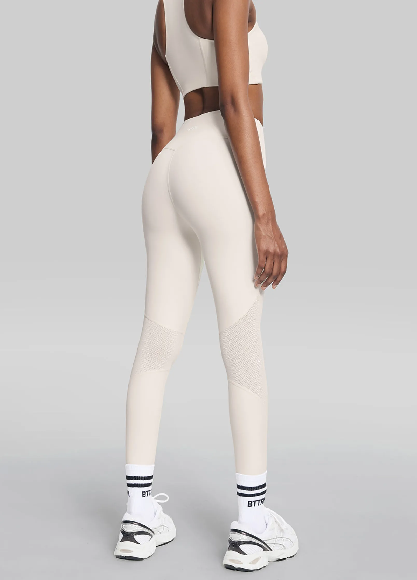 Stretch-Performance-Leggings mit hohem Bund