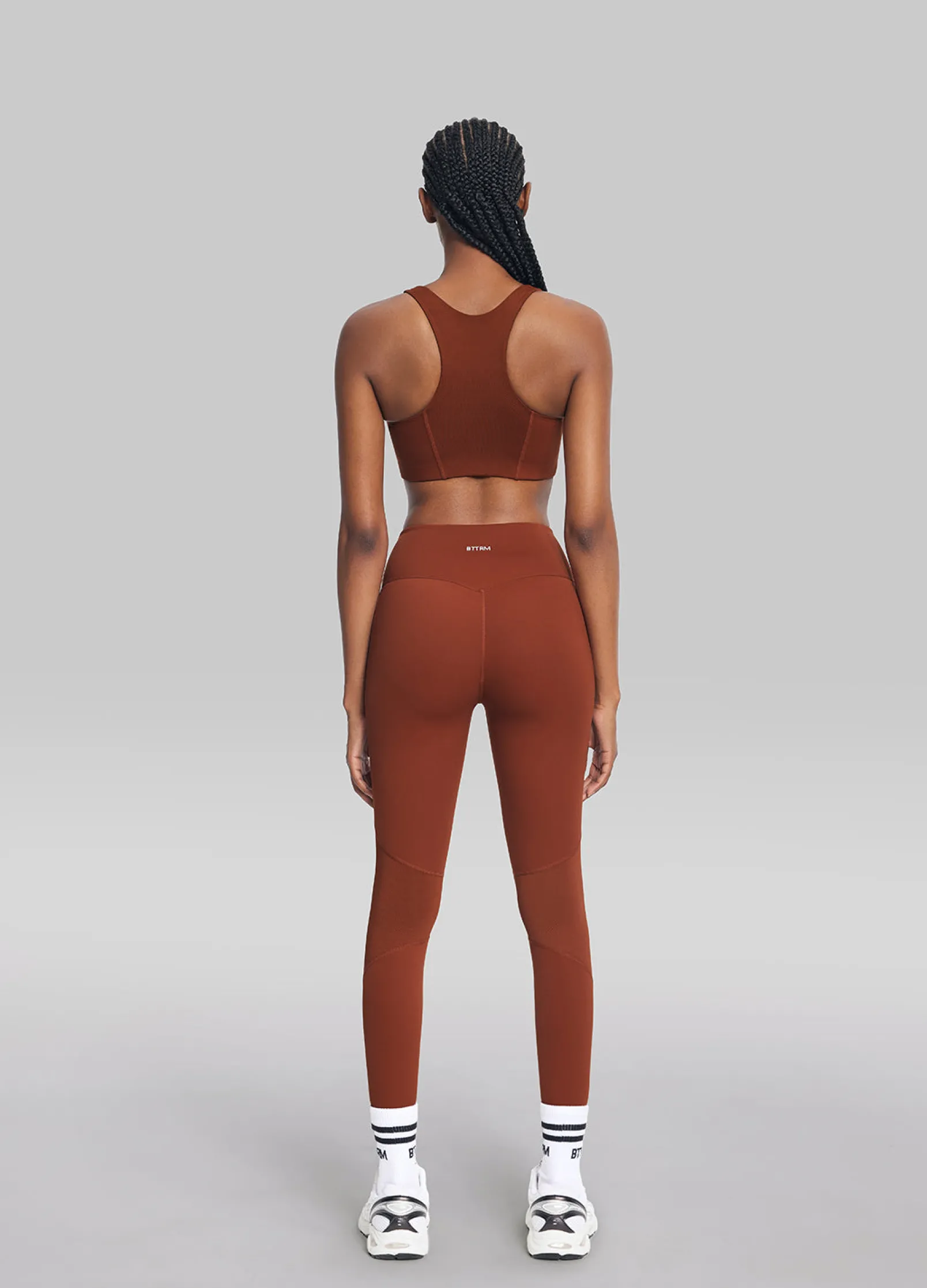 Stretch-Performance-Leggings mit hohem Bund