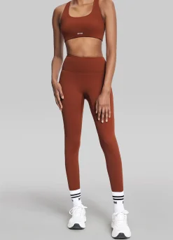 Stretch-Performance-Leggings mit hohem Bund