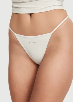 String-Tanga mit dünnen Trägern