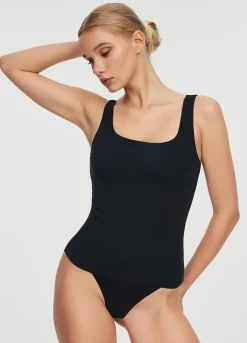 Tanktop mit eckigem Ausschnitt – 3er-Pack