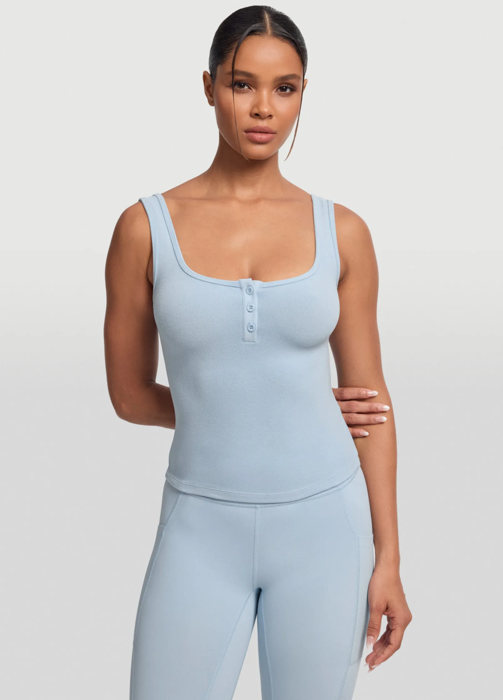 Tanktop mit Knopfleiste
