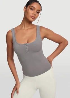 Tanktop mit Knopfleiste