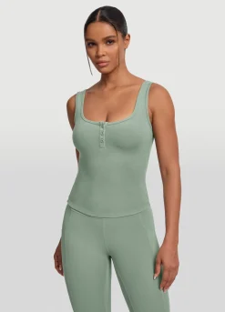 Tanktop mit Knopfleiste