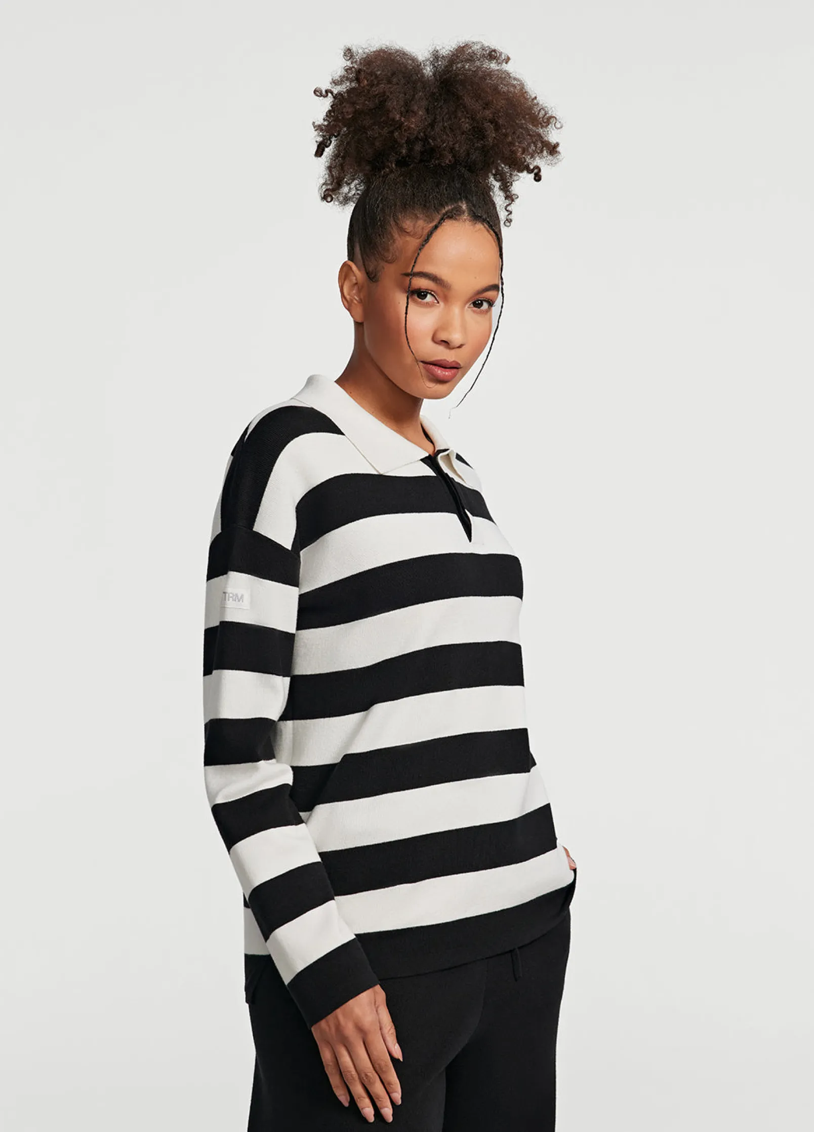 Varsity-Rugbyshirt mit Streifen