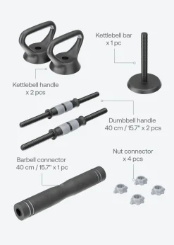 Verstellbares Gewichtsset für zu Hause | bis 44 LB