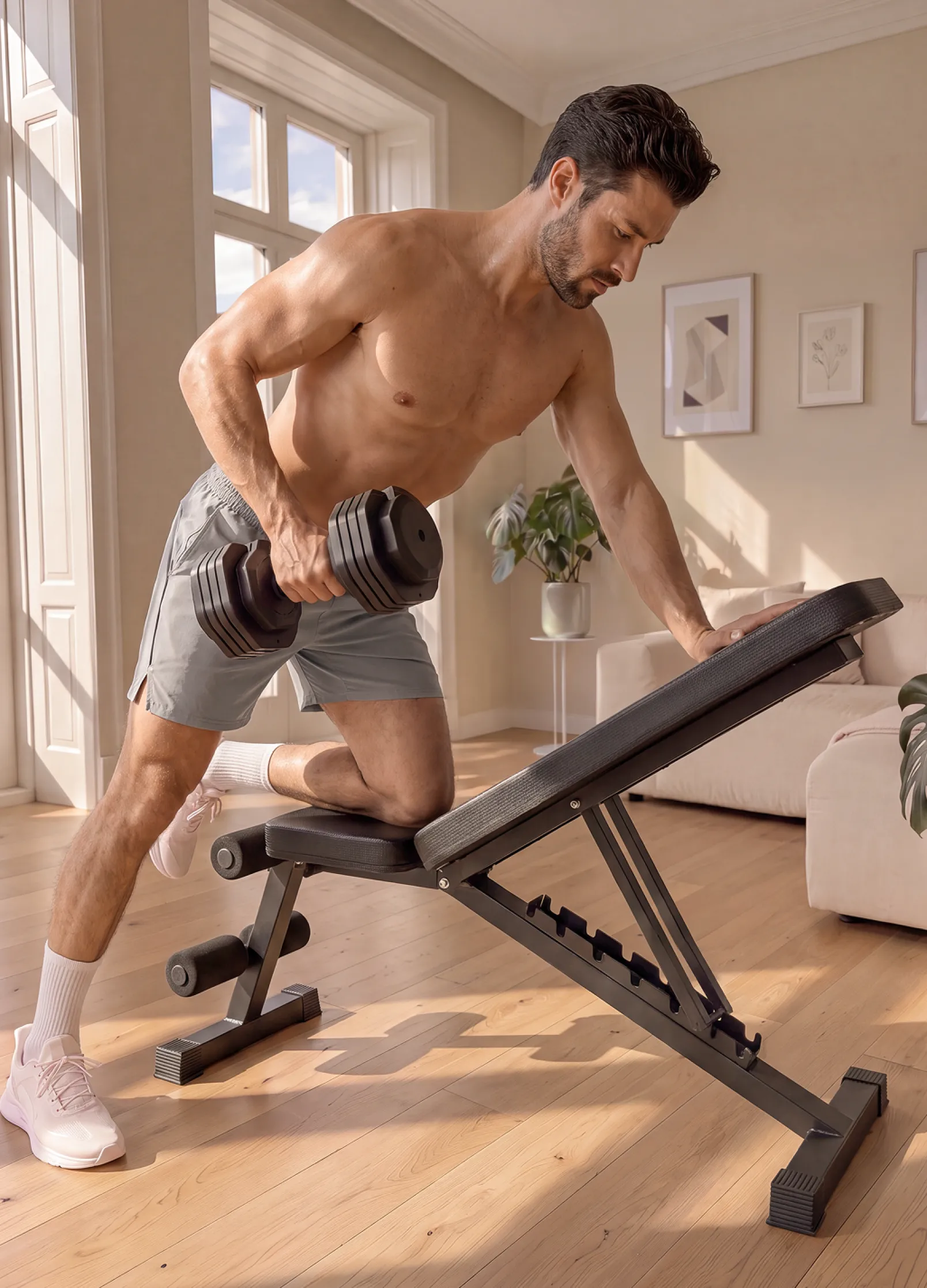 Verstellbare Trainingsbank für zu Hause