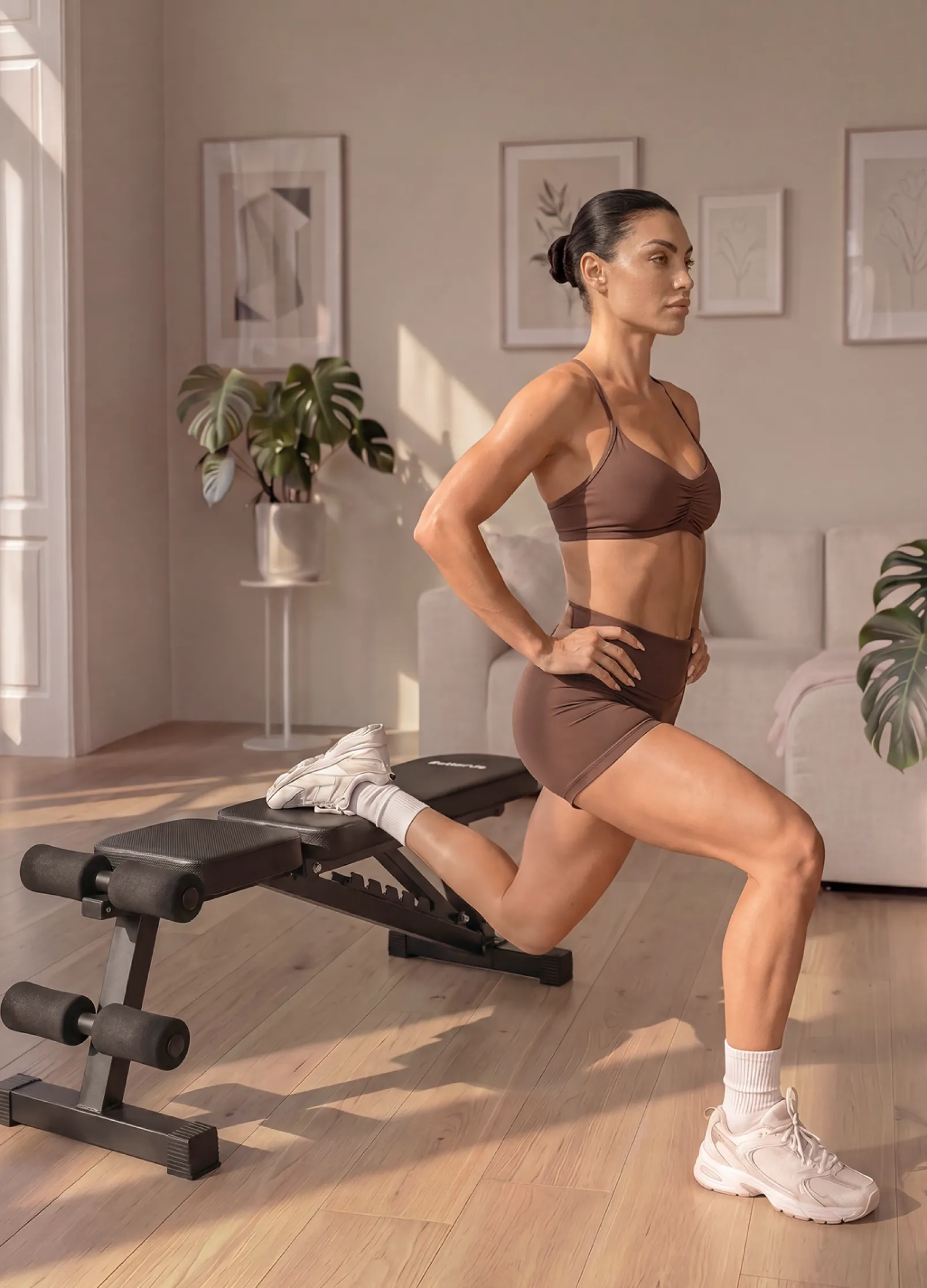 Verstellbare Trainingsbank für zu Hause