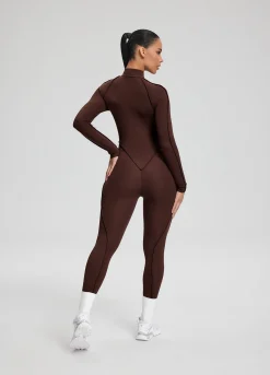 Weicher Alltags-Catsuit mit geschlossenem Rücken