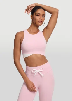 Zweifarbiges Crop-Top
