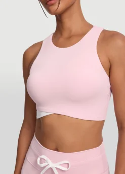 Zweifarbiges Crop-Top