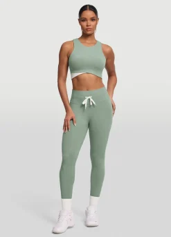 Zweifarbiges Crop-Top