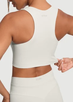 Zweifarbiges Crop-Top