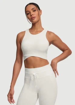 Zweifarbiges Crop-Top